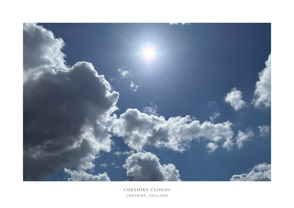 Cheshire Clouds Limited Edition A2 Print /50