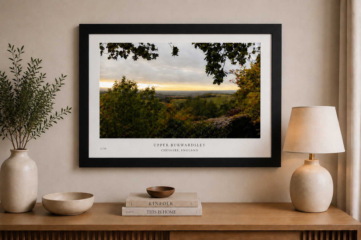 Upper Burwardsley Limited Edition A2 Print /50
